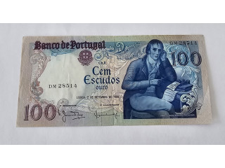 Nota de 100 escudos antiga