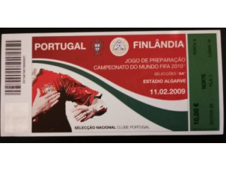 Bilhete Portugal vs Finlândia 2009