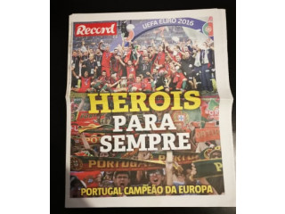 Jornal Record ( Campeão Europeu 2016 Portugal )