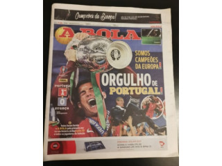 Jornal A bola ( Campeão Europeu 2016 Portugal )